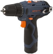MAX-PRO Дрель-Шуруповерт аккумуляторная 12 В; 0-350/0-1300об/мин; 10мм; 26Нм; 2 батареи (Li-Ion) х1,3Ач; 17+1; 1ч.; регулировка оборотов; резиновые вс MAX-PRO Дрель-Шуруповерт аккумуляторная 12 В; 0-350/0-1300об/мин; 10мм; 26Нм; 2 батареи (Li-Ion) х1,3Ач; 17+1; 1ч.; регулировка оборотов; резиновые вс