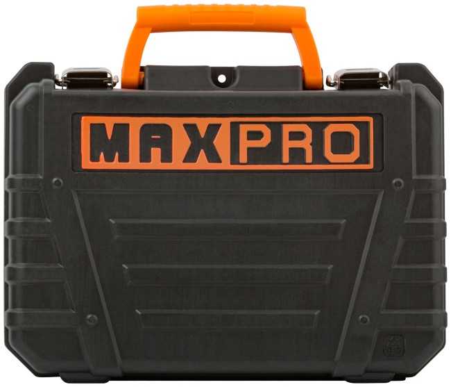 MAX-PRO Дрель-Шуруповерт аккумуляторная 12 В; 0-350/0-1300об/мин; 10мм; 26Нм; 2 батареи (Li-Ion) х1,3Ач; 17+1; 1ч.; регулировка оборотов; резиновые вс MAX-PRO Дрель-Шуруповерт аккумуляторная 12 В; 0-350/0-1300об/мин; 10мм; 26Нм; 2 батареи (Li-Ion) х1,3Ач; 17+1; 1ч.; регулировка оборотов; резиновые вс