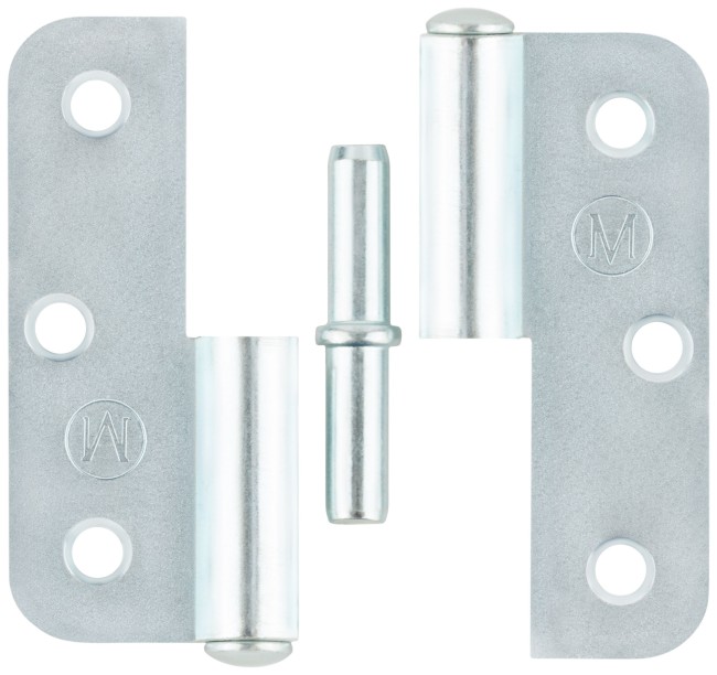 Петля накладная оцинкованная, тип "ПН", 70 мм, правая