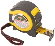 Рулетка прорезиненный корпус, двойной стопор "Техно" 5 м x 25 мм Рулетка прорезиненный корпус, двойной стопор "Техно" 5 м x 25 мм