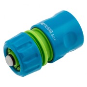 Соединитель пластмассовый, быстросъемный для шланга 1/2, аквастоп, однокомпонентный Palisad Luxe Соединитель пластмассовый, быстросъемный для шланга 1/2, аквастоп, однокомпонентный Palisad Luxe