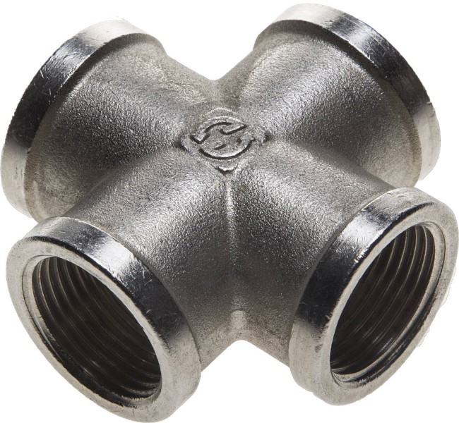 GENERAL FITTINGS внутренняя резьба 3/4″, никель, крестовина (51048-3/4) GENERAL FITTINGS внутренняя резьба 3/4″, никель, крестовина (51048-3/4)