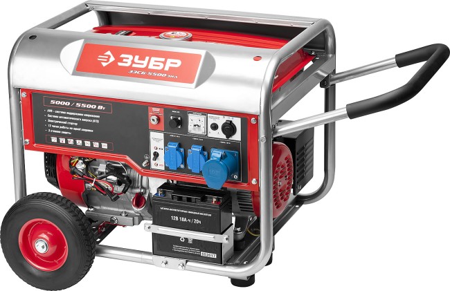 Набор колес + рукоятка, для генераторов мощностью свыше 4000 Вт, ЗУБР