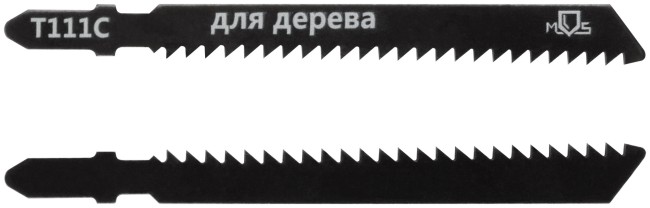 Полотна для эл. лобзика, Т111С, по дереву, HCS, 100 мм,  2 шт.