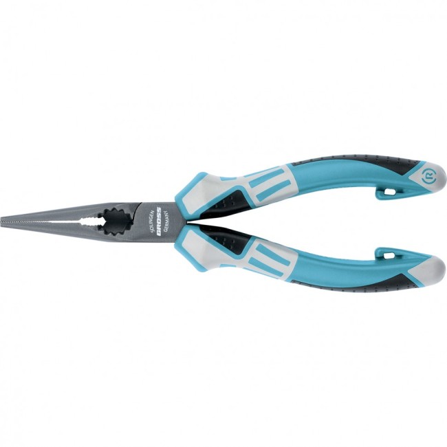 Длинногубцы прямые 170 мм, трехкомпонентные рукоятки Gross