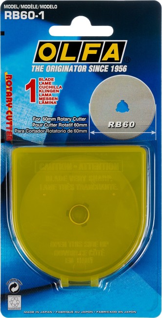 OLFA 60 мм, специальное круговое лезвие (OL-RB60-1) OLFA 60 мм, специальное круговое лезвие (OL-RB60-1)