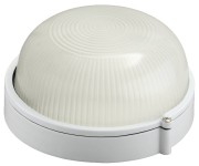 Светильник уличный СВЕТОЗАР влагозащищенный, круг, цвет белый, 60Вт Светильник уличный СВЕТОЗАР влагозащищенный, круг, цвет белый, 60Вт