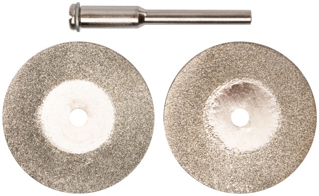 Круги с алмазным напылением 2 шт. и штифт диам. 3 мм, 30 мм
