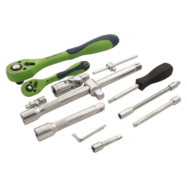 Набор инструментов 94 предмета, CrV, 1/2", 1/4" Сибртех