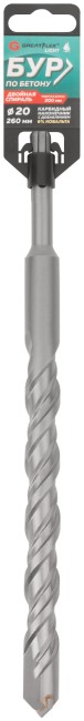 Бур по бетону, SDS-Plus, GreatFlex Light, 20x260 мм Бур по бетону, SDS-Plus, GreatFlex Light, 20x260 мм