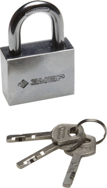 ЗУБР 50 мм, закаленная дужка, стальной корпус, навесной замок (3710-50) ЗУБР 50 мм, закаленная дужка, стальной корпус, навесной замок (3710-50)