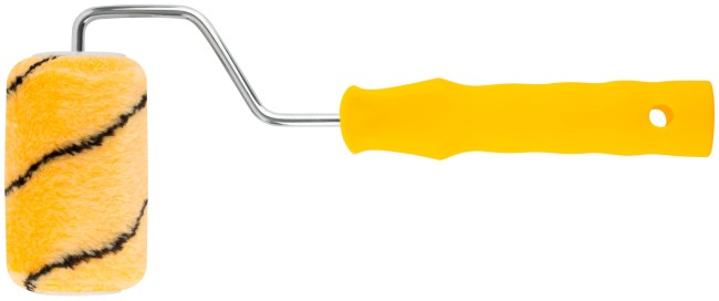 Валик полиакриловый, бежевый с черной полоской, диам. 40/61 мм; ворс 10,4 мм, 100 мм