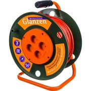 Силовой удлинитель на катушке GLANZEN 4 гн. 50 м ПВС 2x1 EB-50-003 00012290 Силовой удлинитель на катушке GLANZEN 4 гн. 50 м ПВС 2x1 EB-50-003 00012290