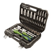 Набор инструментов 108 предметов, CrV, 1/2", 1/4" Сибртех Набор инструментов 108 предметов, CrV, 1/2", 1/4" Сибртех