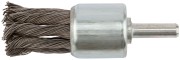 Корщетка-венчик, со штифтом, стальная витая проволока 28 мм