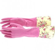 Перчатки хозяйственные латексные с манжетой, S, Elfe Перчатки хозяйственные латексные с манжетой, S, Elfe