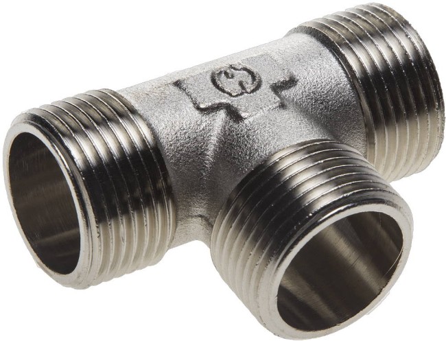 GENERAL FITTINGS наружная резьба 1″, никель, тройник (51051-1) GENERAL FITTINGS наружная резьба 1″, никель, тройник (51051-1)