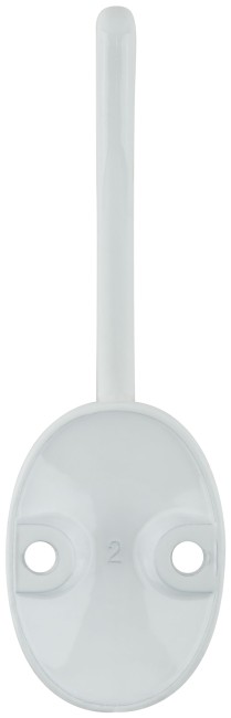 Крючок-вешалка двойной, белый