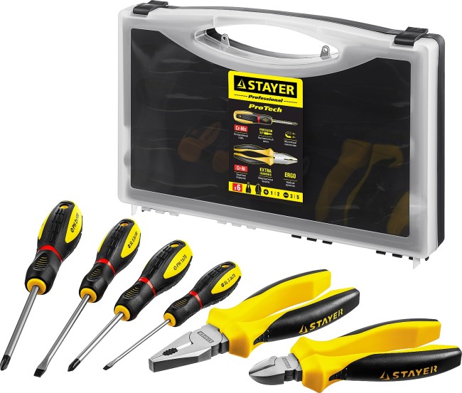 STAYER Hercules, 6 предм., набор губцевого инструмента (2202-H6)