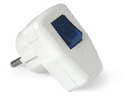 Вилка с выключателем с заземлением белая (16 А; 250 В ) "UNIVERSAL"