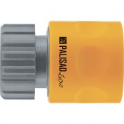 Соединитель пластмассовый, быстросъемный, внутренняя резьба 3/4, аквастоп, однокомпонентный Palisad Luxe Соединитель пластмассовый, быстросъемный, внутренняя резьба 3/4, аквастоп, однокомпонентный Palisad Luxe