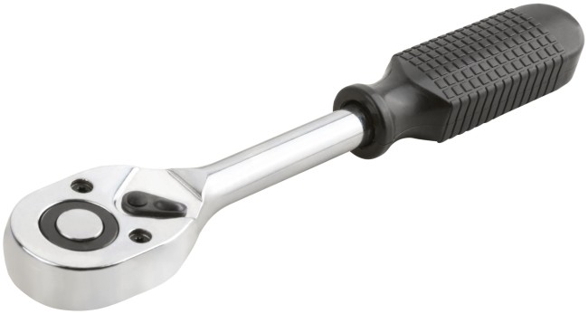 Вороток (трещотка), механизм легированная сталь 40Cr, пластиковая ручка, 1/2", 24 зубца