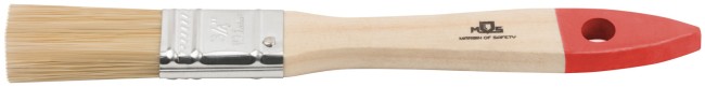 Кисть флейцевая, натур. cветлая щетина, деревянная ручка 3/4" (19 мм) Кисть флейцевая, натур. cветлая щетина, деревянная ручка 3/4" (19 мм)