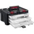 KETER STACKNROLL, 481 х 332 х 233 мм, (19″), пластиковый ящик с 3 органайзерами и 18 ячейками (38406)