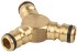 RACO PROFI, (соединитель - соединитель - соединитель), из латуни, штуцерный тройник (4246-55028B)