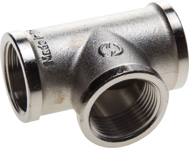 GENERAL FITTINGS внутренняя резьба 3/4″, никель, тройник (51052-3/4) GENERAL FITTINGS внутренняя резьба 3/4″, никель, тройник (51052-3/4)