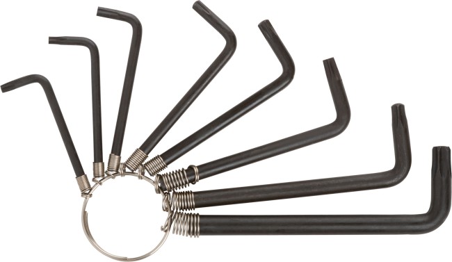 Ключи "звездочки" 8 шт. Т9-Т40 на кольце