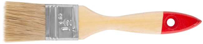 Кисть флейцевая, натур. cветлая щетина, деревянная ручка 1,5" (38 мм) Кисть флейцевая, натур. cветлая щетина, деревянная ручка 1,5" (38 мм)