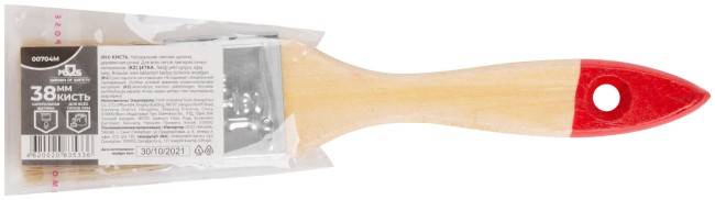 Кисть флейцевая, натур. cветлая щетина, деревянная ручка 1,5" (38 мм) Кисть флейцевая, натур. cветлая щетина, деревянная ручка 1,5" (38 мм)