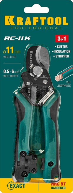 KRAFTOOL RC-11 K, 3 в 1, кабельные ножницы (22696-3) KRAFTOOL RC-11 K, 3 в 1, кабельные ножницы (22696-3)