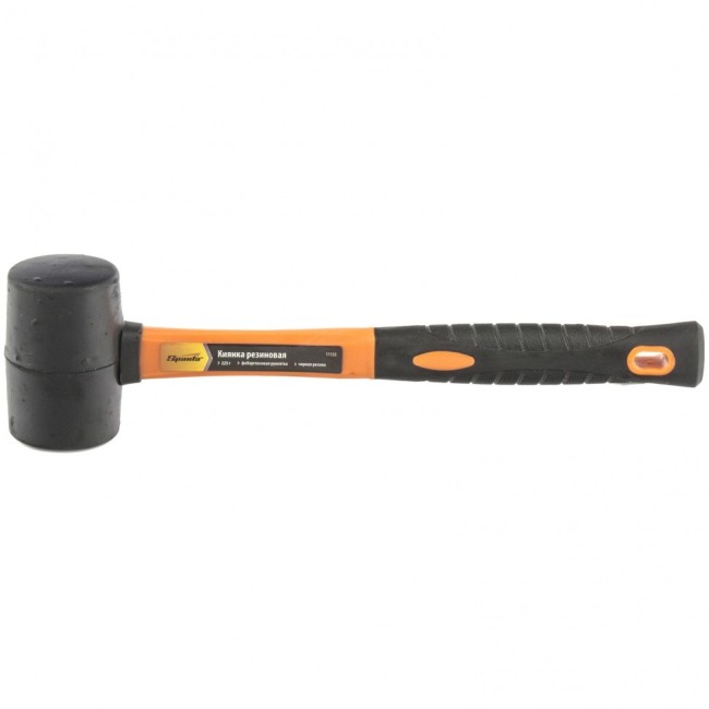 Киянка резиновая, 225 г, черная резина, фибергласовая рукоятка Sparta Киянка резиновая, 225 г, черная резина, фибергласовая рукоятка Sparta