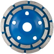 Диск алмазный шлифовальный, посадочный диаметр 22,2 мм, два ряда сегментов 125 мм Диск алмазный шлифовальный, посадочный диаметр 22,2 мм, два ряда сегментов 125 мм