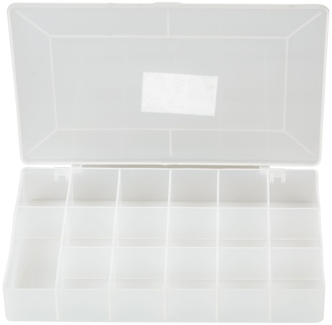 Ящик для крепежа (органайзер) прозрачный 11" ( 275х185х42 мм )