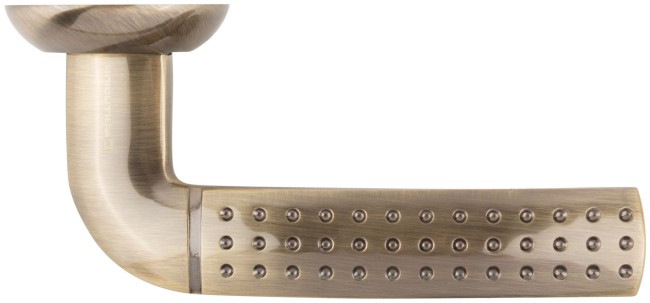 Ручка дверная, модель "Бруно-М", старая бронза