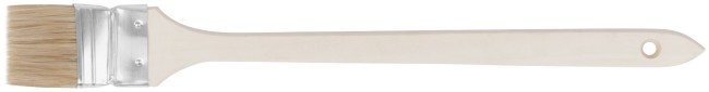 Кисть радиаторная, натуральная светлая щетина, деревянная ручка  2" (50 мм)
