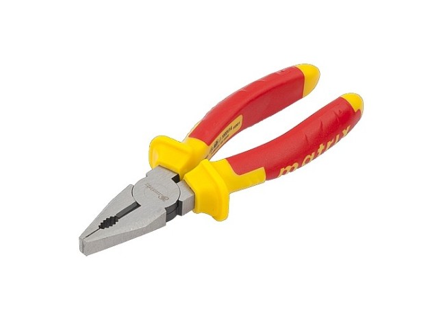Плоскогубцы комбинированные, Insulated, 160 мм, двухкомпонентные рукоятки Matrix Professional Плоскогубцы комбинированные, Insulated, 160 мм, двухкомпонентные рукоятки Matrix Professional