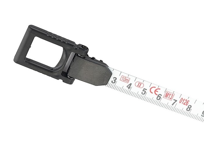 Рулетка геодезическая 10 м х 13 мм, закрытый корпус, металлическая лента, нейлон Gross