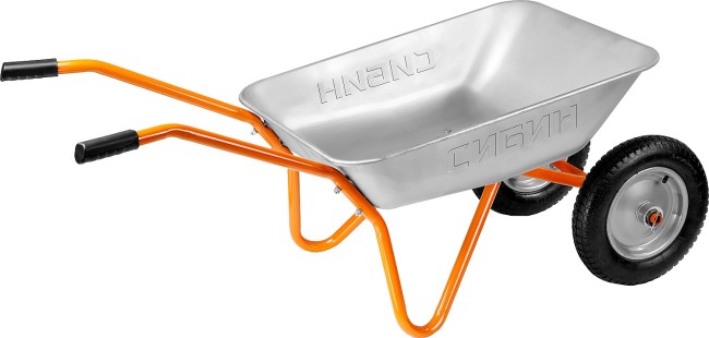 СИБИН СТ-21, 65 л, 100 кг, двухколесная, оцинкованная сталь, садовая тачка (39909) СИБИН СТ-21, 65 л, 100 кг, двухколесная, оцинкованная сталь, садовая тачка (39909)