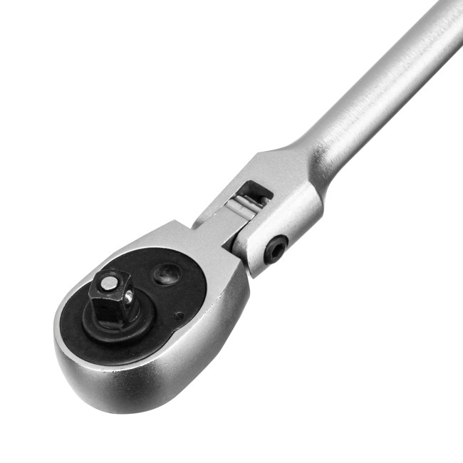 Ключ трещотка 1/4, 72 зуба, с быстрым сбросом, шарнирная СrV Stels