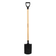 Лопата прямоугольная, 200х284х1340 мм, деревянный черенок с пропиткой, Россия Сибртех