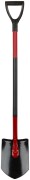 Лопата штыковая изогнутая с металлическим черенком и V-ручкой  195х280х1175 мм