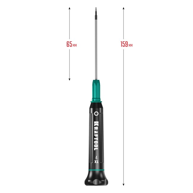 KRAFTOOL Precision TX7, отвертка для точных работ (25684-07)