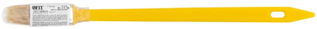 Кисть радиаторная, натуральная светлая щетина, желтая пластиковая ручка  1" (25 мм)