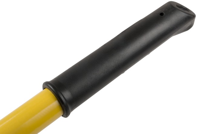 Грабли веерные проволочные, 22 зуба, 440х1553 мм, с желтым металлизированным черенком