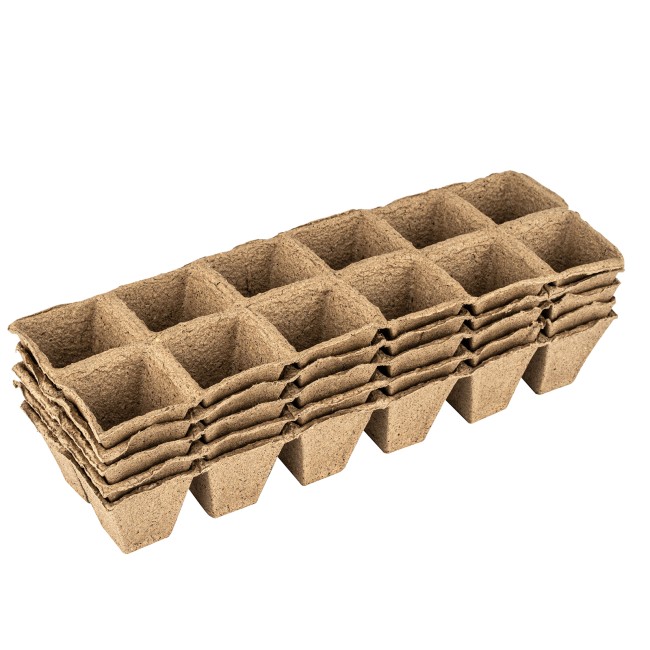 Кассета для рассады, 310 х 100 х 50 мм, 12 ячеек, торфяная, 5 шт, Россия Кассета для рассады, 310 х 100 х 50 мм, 12 ячеек, торфяная, 5 шт, Россия