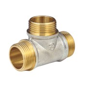Тройник лат Ду25 р/р/р никель ГОСТ 32585 Aquasfera 9010-03 Тройник лат Ду25 р/р/р никель ГОСТ 32585 Aquasfera 9010-03